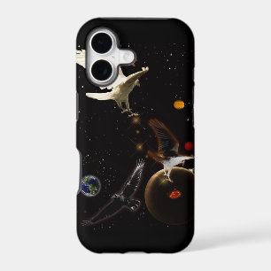 White Raven Fantasy Wildlife iPhone Case