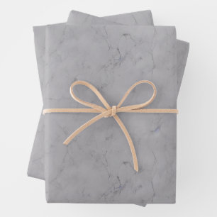 White Real Marble Design - Unique Off White Wrapping Paper Sheet