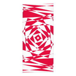 White red abstract illusion  rack card