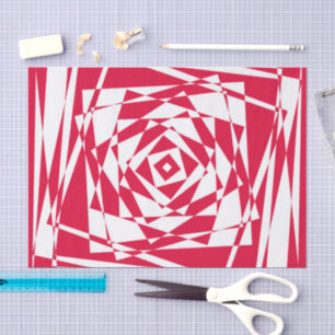 White red abstract illusion  tissue paper