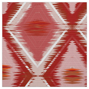 White red ikat pattern. fabric