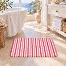 White Red Pink Summer Stripes