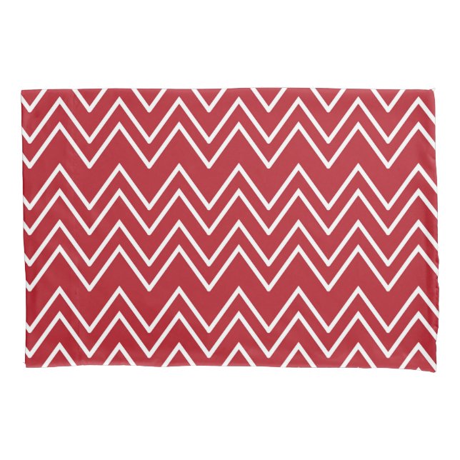 White Red Winter Festive Pillowcase (Front)