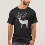 White Reindeer T-Shirt<br><div class="desc">A Unique white reindeer</div>