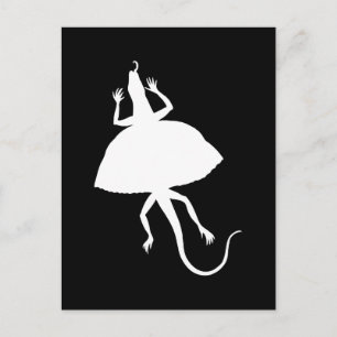 White reptile postcard