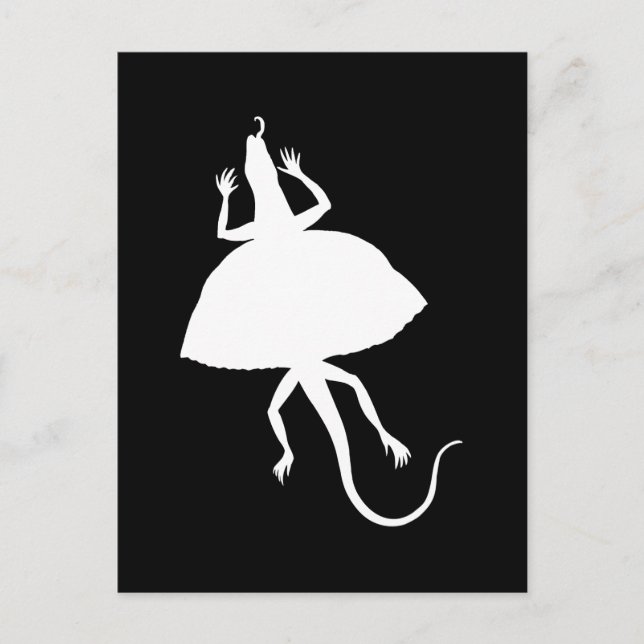 White reptile postcard (Front)