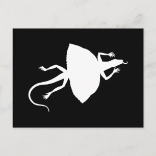 White reptile postcard
