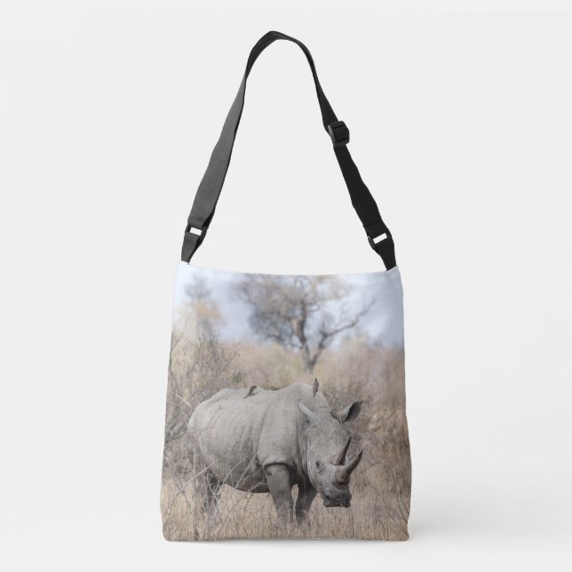 White Rhino Crossbody Bag (Back)