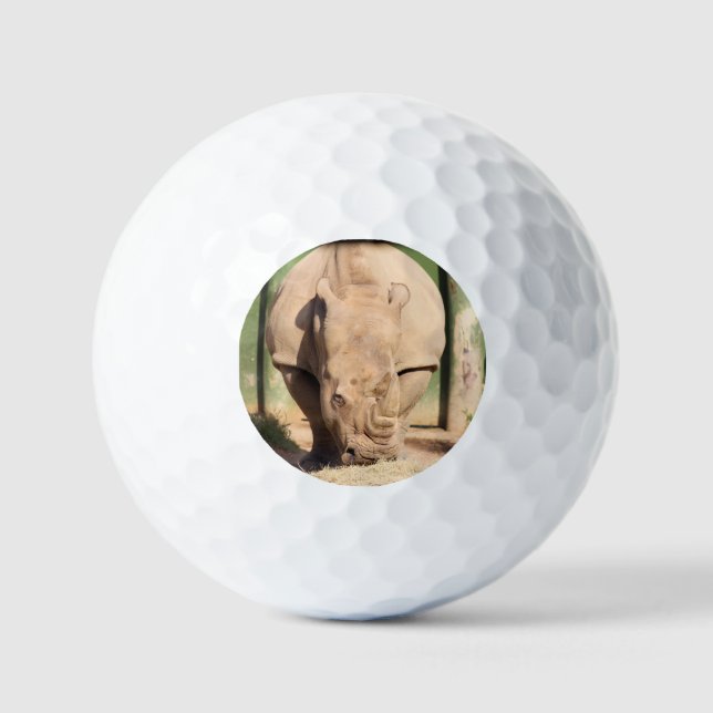White rhino golf balls (Front)