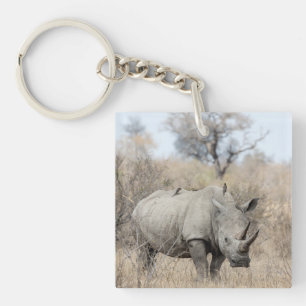 White Rhino Key Ring