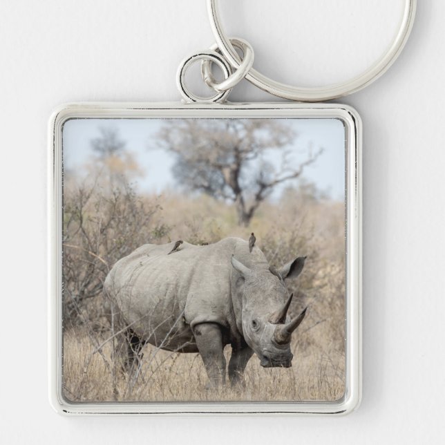 White Rhino Key Ring (Front)