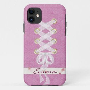 White Ribbon Corset iPhone 11 Case