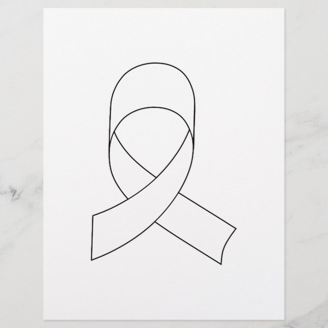 White Ribbon Drawing (Front)