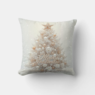 white Ribbon Tree Cushion