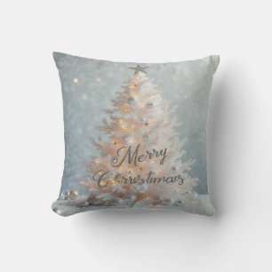 white Ribbon Tree Cushion