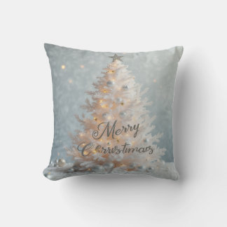 white Ribbon Tree Cushion