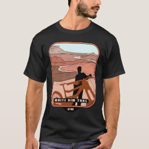 White Rim Trail � Utah mountain biker souvenir T-Shirt