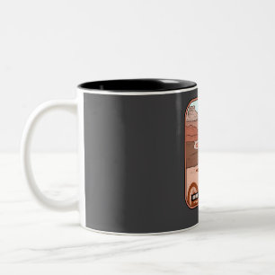 White Rim Trail � Utah mountain biker souvenir Two-Tone Coffee Mug