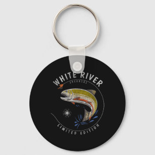 White River Arkansas Trout Fly Fishing Souvenir Wh Key Ring