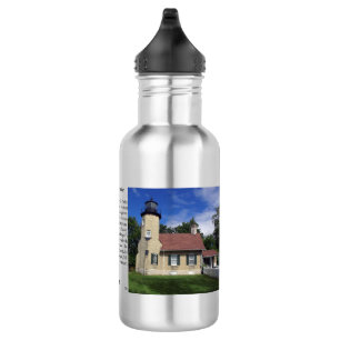 White River Light Station water bottle