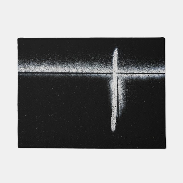 White Road Marking Doormat (Front)