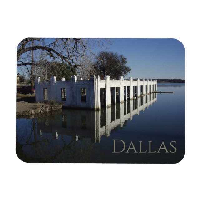 White Rock Lake in Dallas Souvenir Magnet (Horizontal)