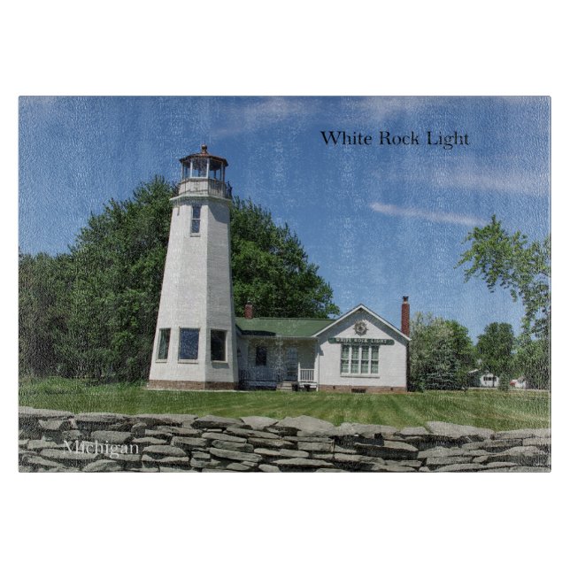 White Rock Light cutting board (Front)