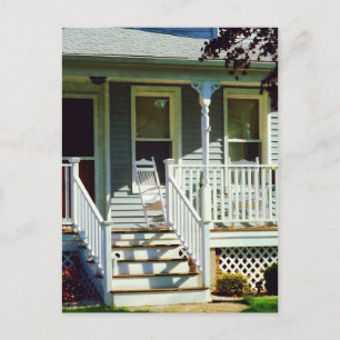 White Rocking Chairs Postcard