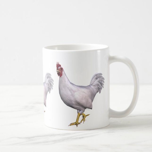 White Rooster Coffee Mug (Right)
