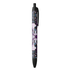 White Rose and Butterflies Pen
