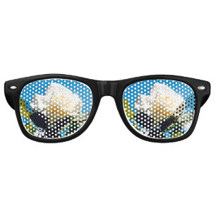 White Rose Beauty Retro Sunglasses
