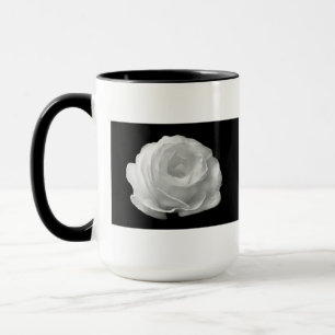 White Rose Blossoms Flowers Garden Peace Love Art Mug