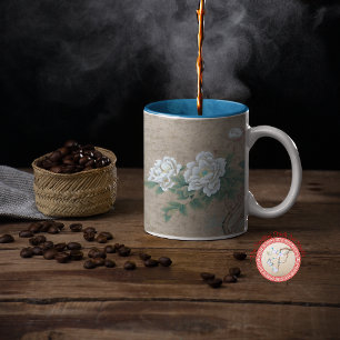White Rose Bone China Mug