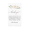 White Rose Botanical Wedding Thank You Place Card