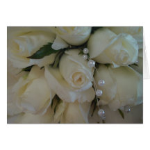 white rose bouquet