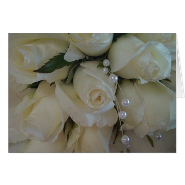 white rose bouquet (Front Horizontal)