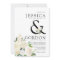 White Rose Bouquet | Bold Ampersand Wedding Invite