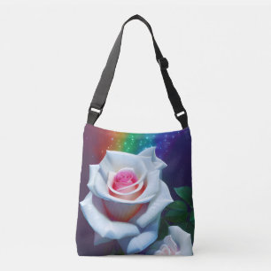 White Rose Crossbody Bag