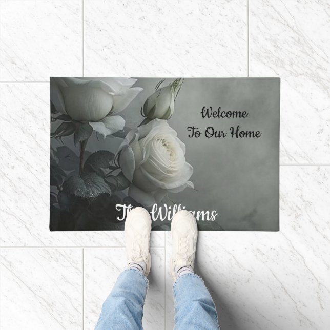 White Rose Doormat (Indoor)