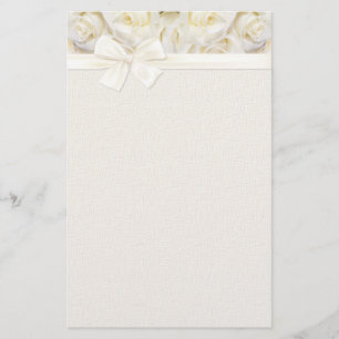 White Rose Elegance 2 Stationery