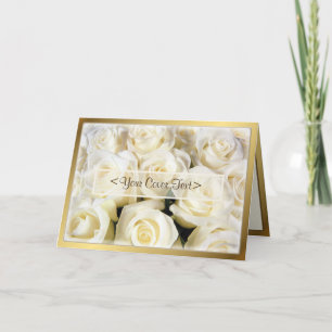 White Rose Elegance Card