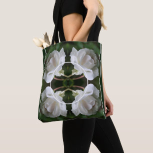 White Rose Frame Create Your Own Pet Photo  Tote Bag