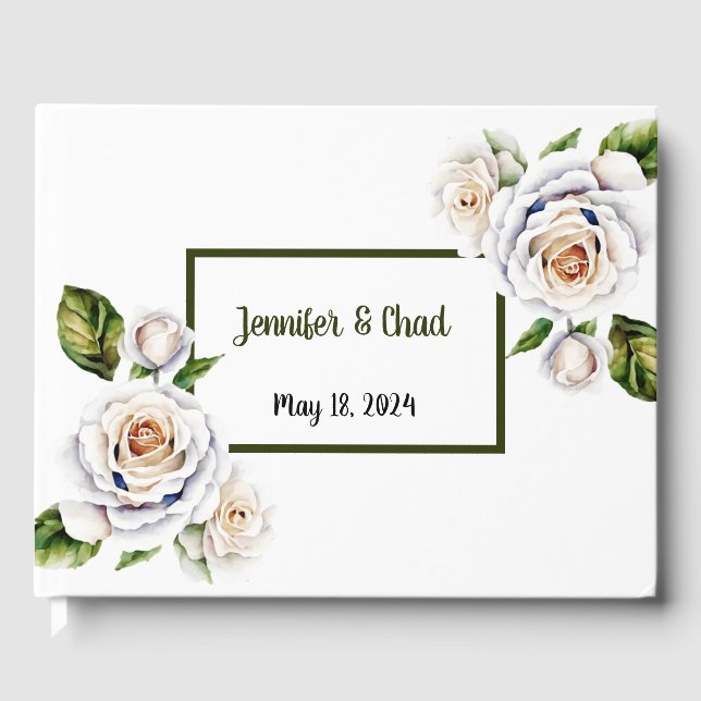 White Rose Guest Book (Front)