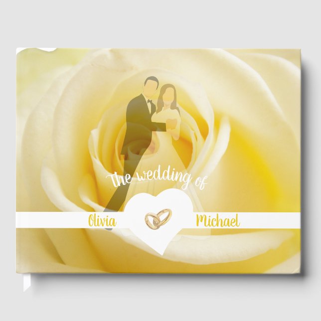 White rose guest book (Front)