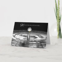 White Rose in Water Droplet Sympathy