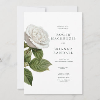 White Rose Invitation