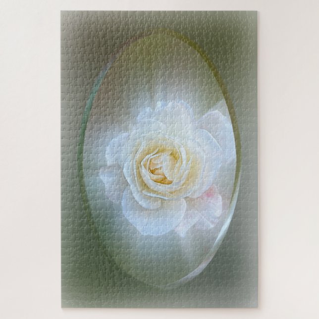 White Rose Jigsaw Puzzle (Vertical)