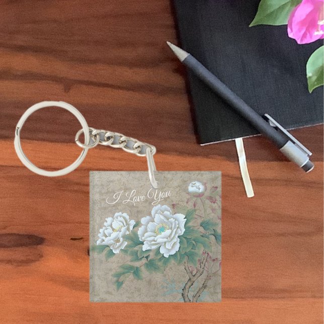 White Rose Key Ring (Creator Uploaded)