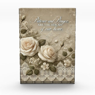 White Rose Lace AI art  Photo Block
