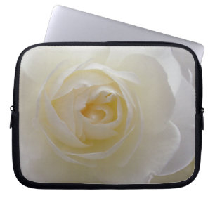 White Rose Laptop Sleeve Romantic Rose Tablet Case